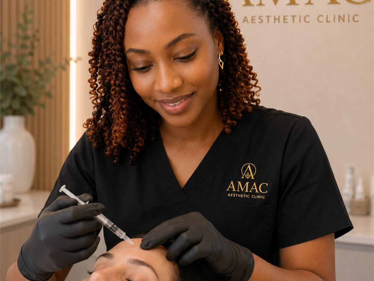 Botox treatment being administered at AMAC